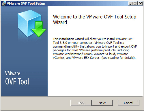 VMware OVF Tool: importazione VM su server ESXi