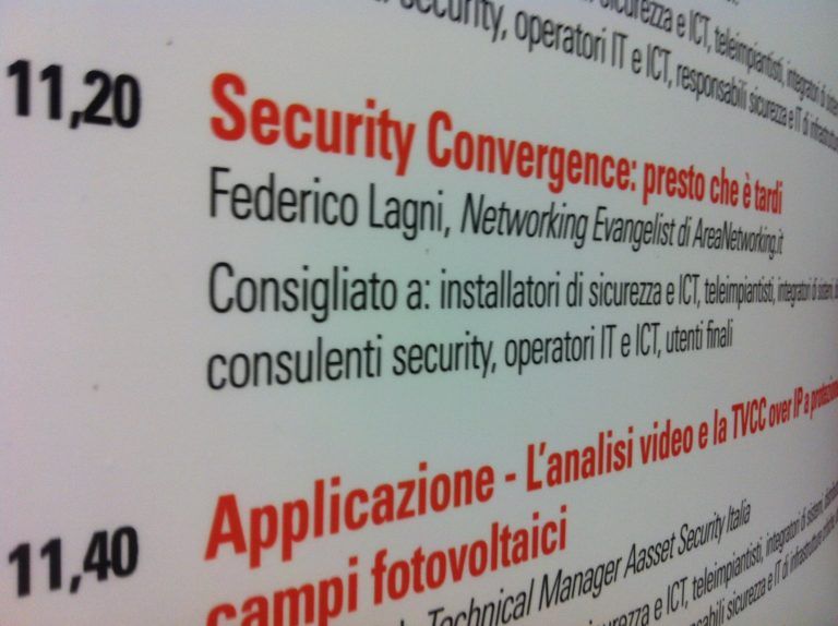 Foto e slides dell’IP Security Forum 2012 a Bologna