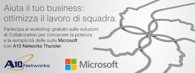 Evento Microsoft, A10 Networks e Sidin