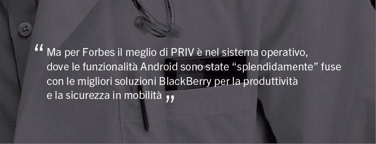 BlackBerry PRIV sicurezza