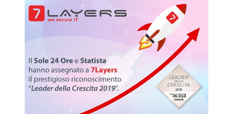 7Layers entra in classifica “Leader della crescita 2019”