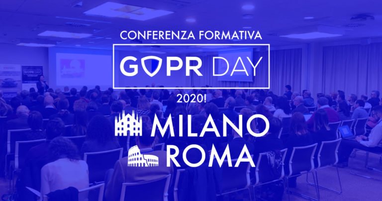 GDPR Day 2020: annunciata la nuova edizione a Milano e Roma