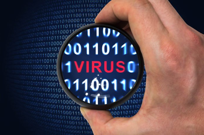 Lente di ingrandimento virus