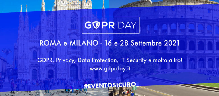 A settembre tornano le Conferenze GDPR Day dal vivo