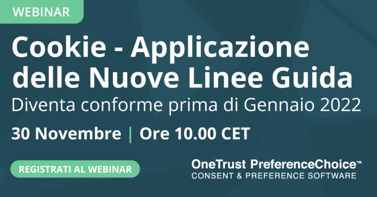 Cookies – Applicazione delle Nuove Linee Guida del Garante Privacy