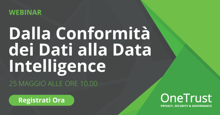 Dalla Conformità dei Dati alla Data Intelligence