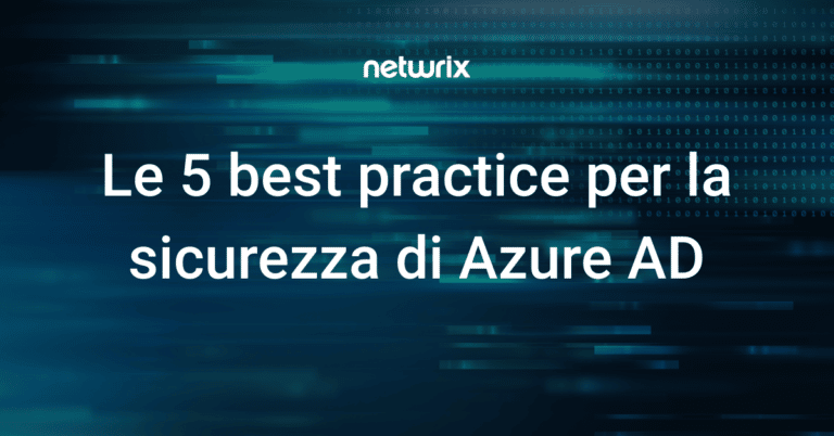 Le 5 best practice per la sicurezza di Azure AD