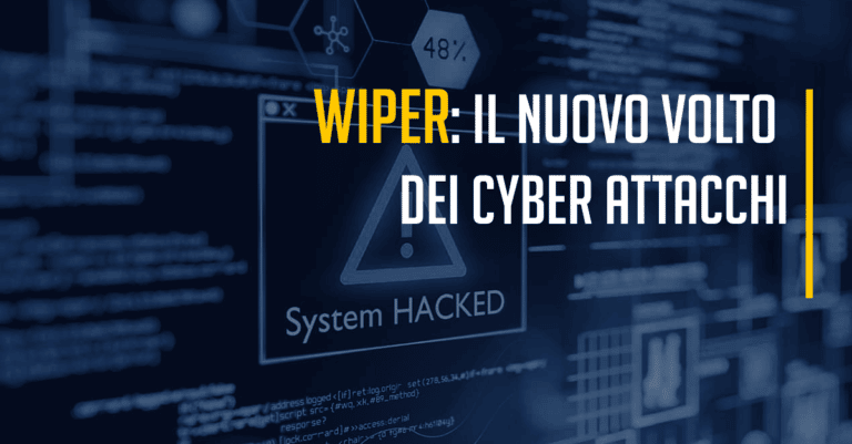 Cyber sicurezza è fondamentale essere sempre aggiornati! Cosa sono i Wiper