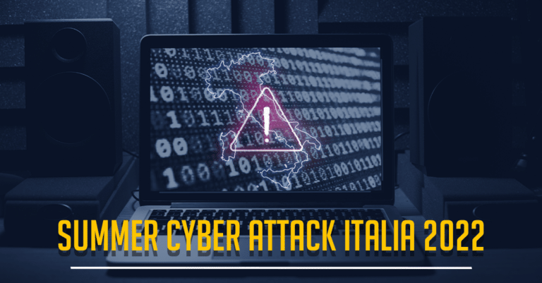 Summer Cyber Attack Italia 2022: chi e cosa c’è dietro?