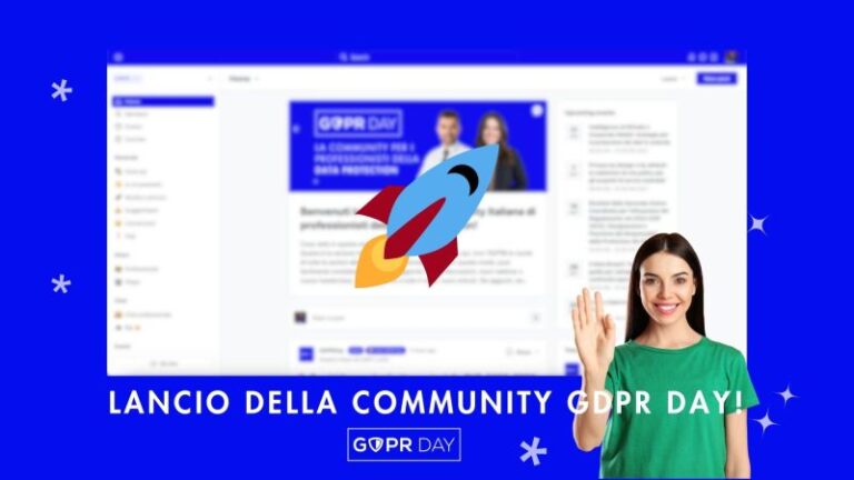 Non perdere il lancio online della Community GDPR Day: 26 marzo 2024