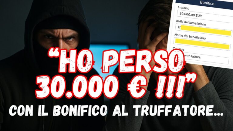Truffa “Man in the middle”: 30.000 € persi per un bonifico al truffatore. La testimonianza reale e le contromisure da adottare